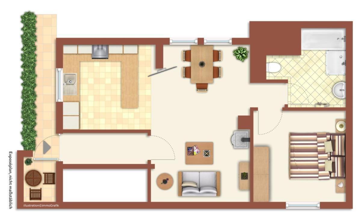 ロストックHaus Buettアパートメント エクステリア 写真